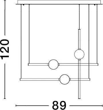 NOVALUCE 9695257 ACROBAT Modern Led Függesztett Lámpa LED IP20