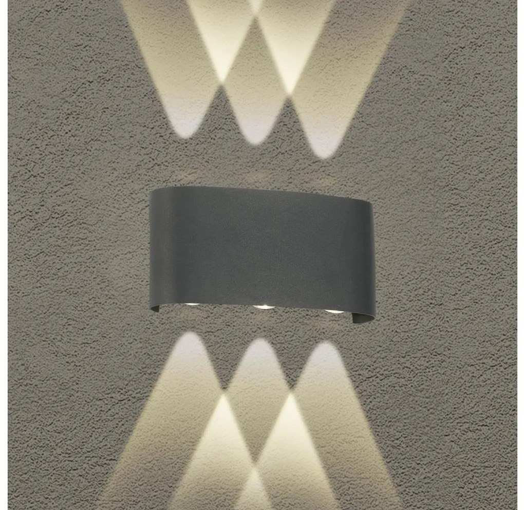 Brilagi Brilagi - LED kültéri fali lámpatest FLAREBOX LED/6W/230V antracit IP65 BG2259