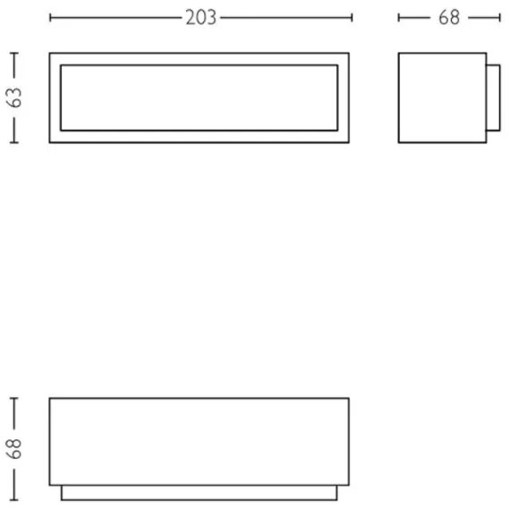 Philips - LED Kültéri fali lámpa STRATOSPHERE LED/3,8W/230V 4000K IP44