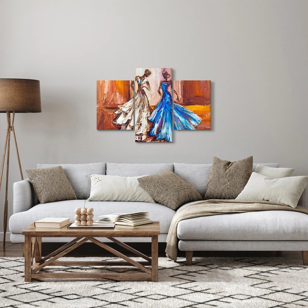 Kép - táncos, olajfestmény (90x60 cm)