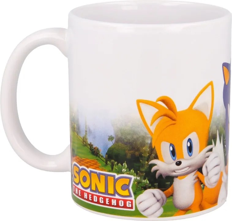 Sonic a sündisznó Power Trio porcelán bögre 325 ml (11 oz) Díszdobozban