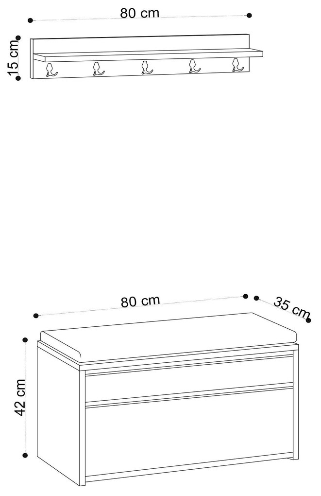 Előszobafal Bobika (travertin) . 1101433