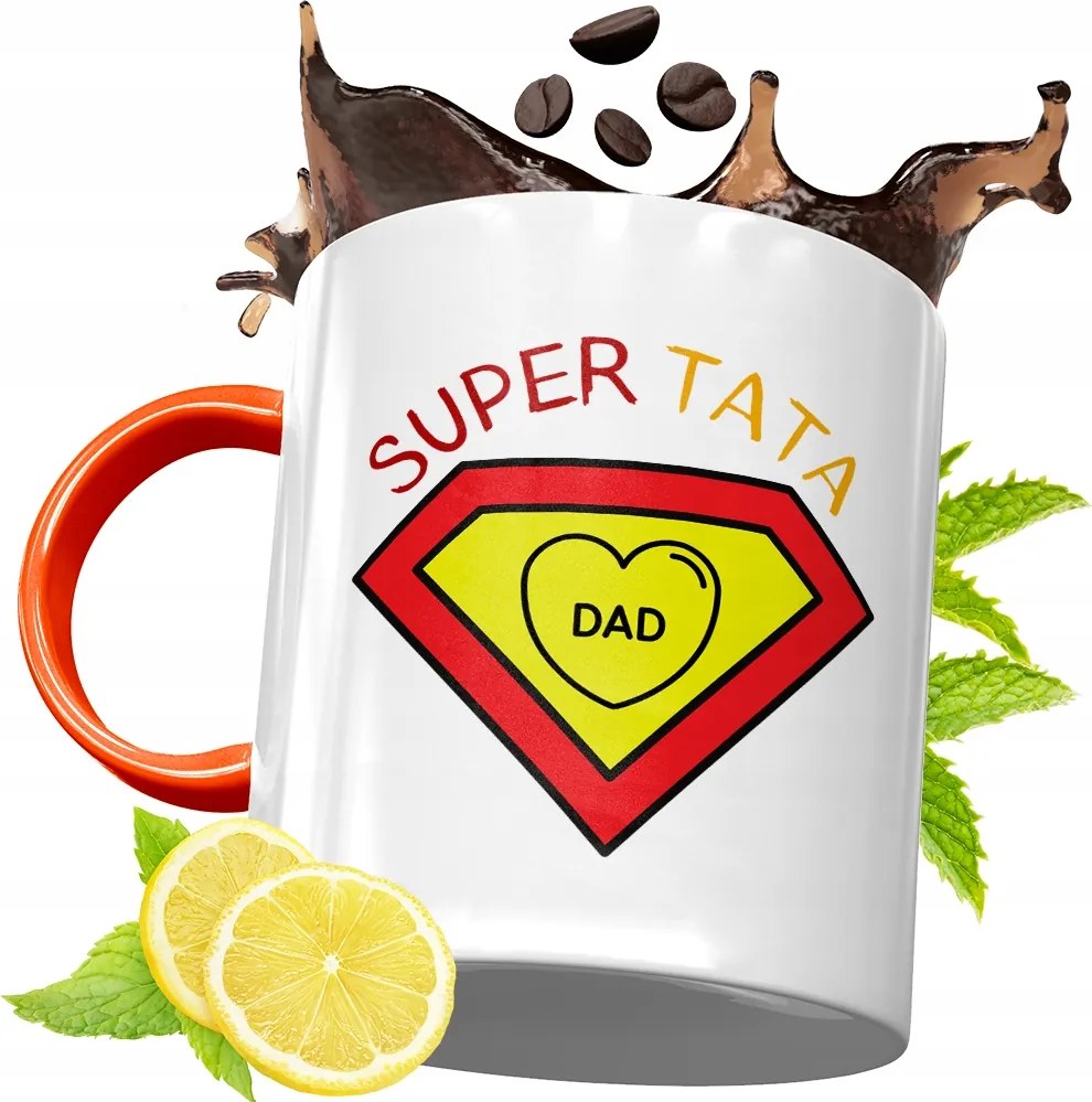 Narancssárga Bögre Apák Napjára Ajándék fényképes nyomtatással