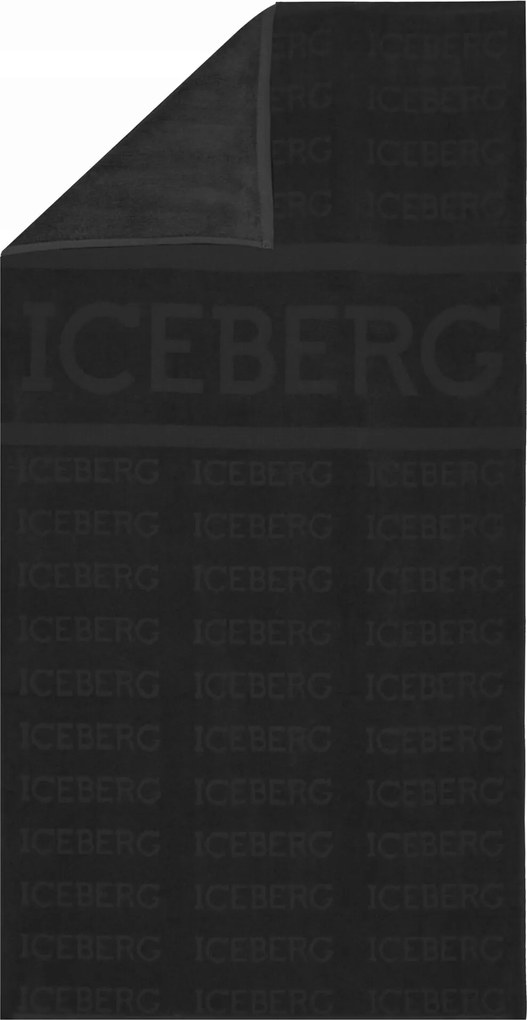Iceberg Strandtörölköző ICE4MTW01 Black nagy fürdőlepedő fekete