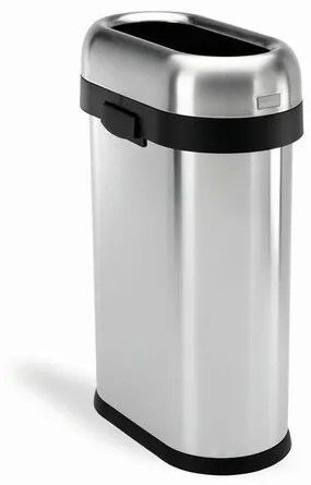 Simplehuman Hulladékgyűjtő kereskedelmihelyiségekbe 50 l, rozsdamentes acélból