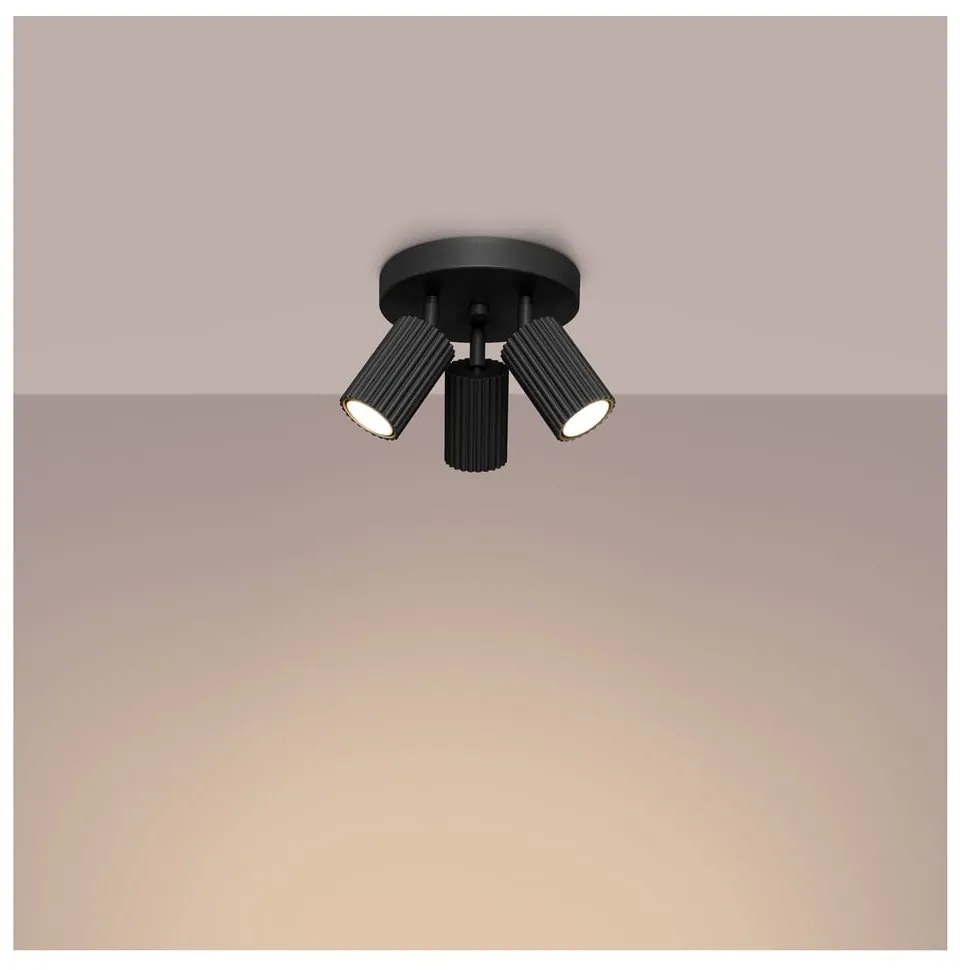 Fekete spotlámpa Gleam – Sollux