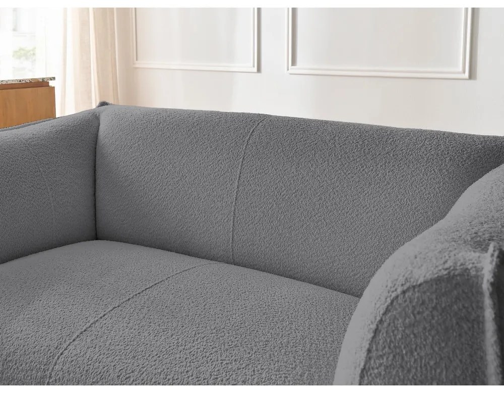 Sötétszürke buklé kanapé 170 cm Giorgia – Bobochic Paris