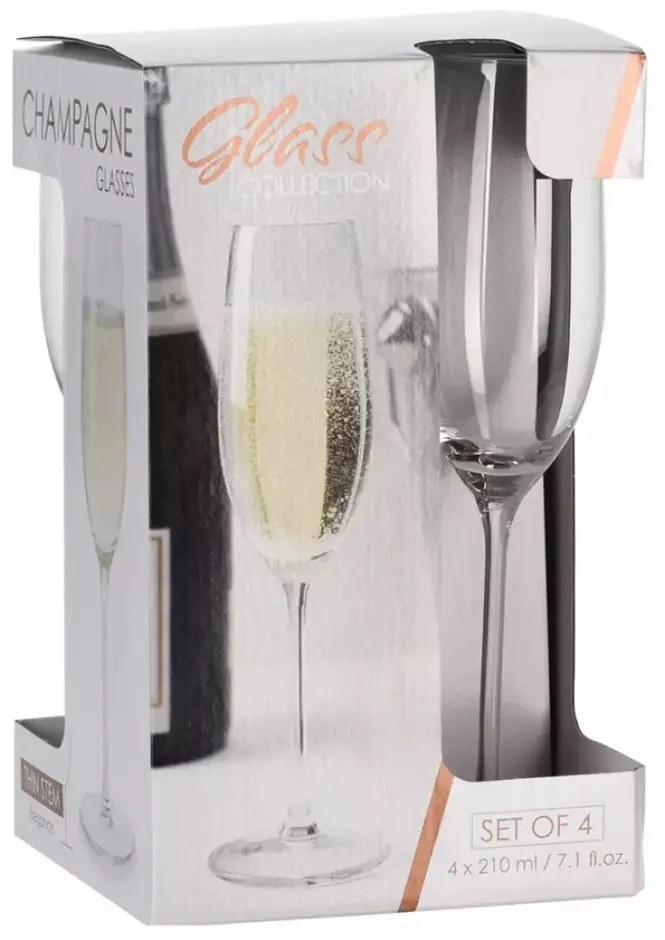 Sparkle pezsgőspohár készlet 210 ml, 4 db