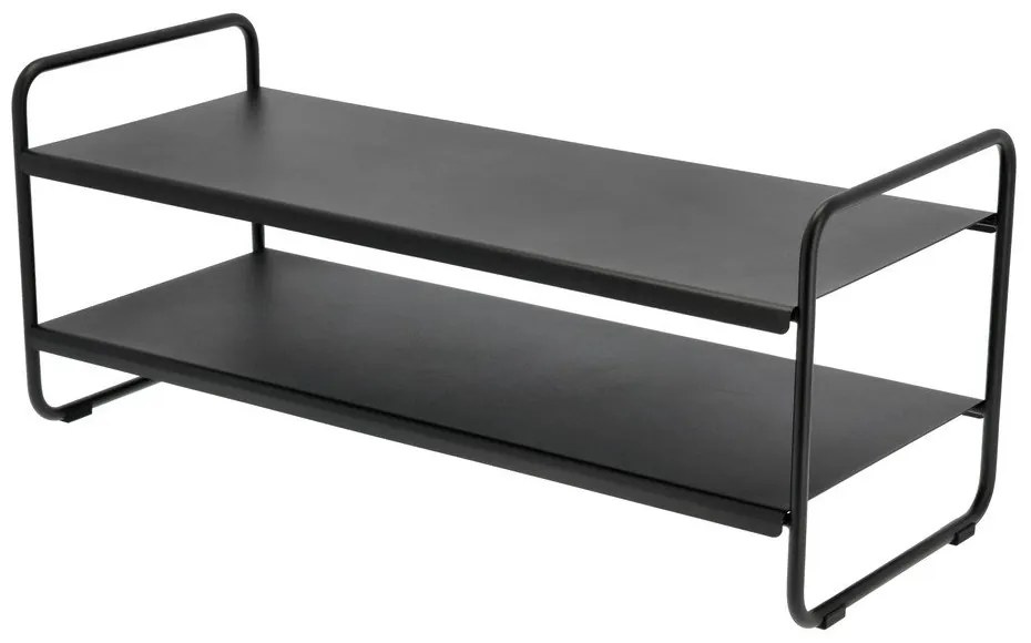 Fekete acél cipőtartó állvány 33x33x80 cm A-Shoe – Zone