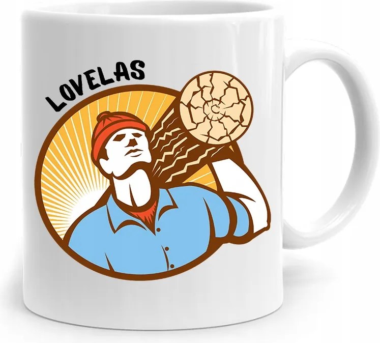 Favágó Ajándék Bögre Lovelas Favágó nyomott mintával