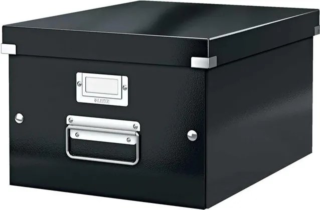 Doboz, A4 méret, LEITZ Click&Store, fekete (E60440095)