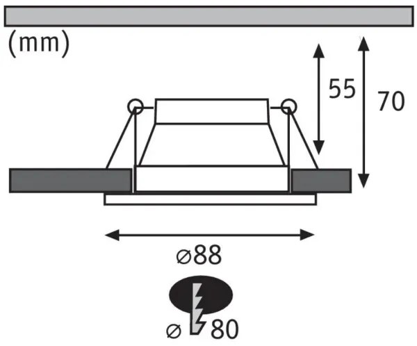 Paulmann 93403 - LED/6,5W IP44 Dimmelhető fürdőszobai lámpa COLE 230V