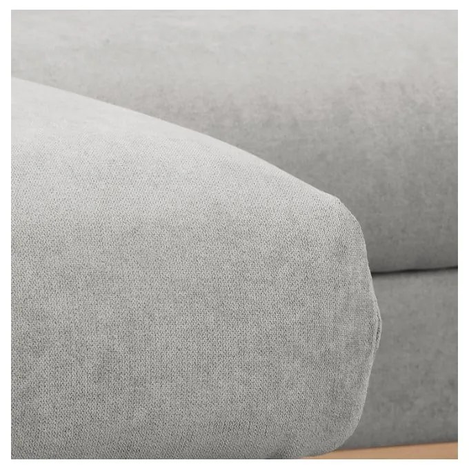 Világosszürke sarokkanapé (bal oldali) Beata – Ropez