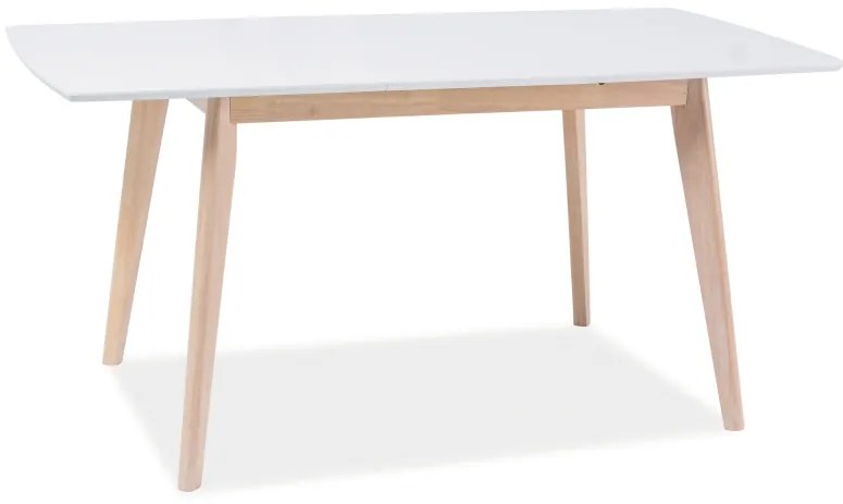 AKCIÓ Fehér étkezőasztal COMBO II 120(160)X80, kinyitható II. osztály