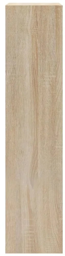 sonoma tölgy színű szerelt fa cipőszekrény 63x24x103 cm