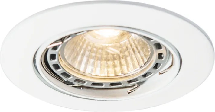 Okos, állítható, fehér süllyesztett spotlámpa WiFi GU10-zel - Edu