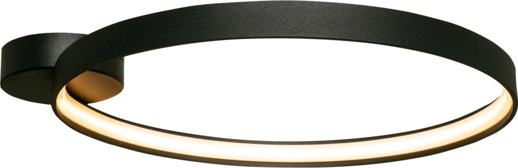 ZUMA LINE LA0770 CIRCLE Modern LED Mennyezeti Lámpa Matt Fekete LED IP20