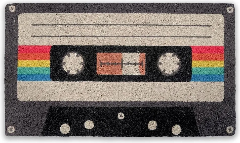 Kézzel festett lábtörlő csúszásgátló hátlappal 70x40 cm