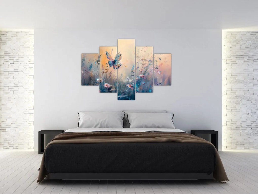 Kép - Rét pillangóval II (150x105 cm)