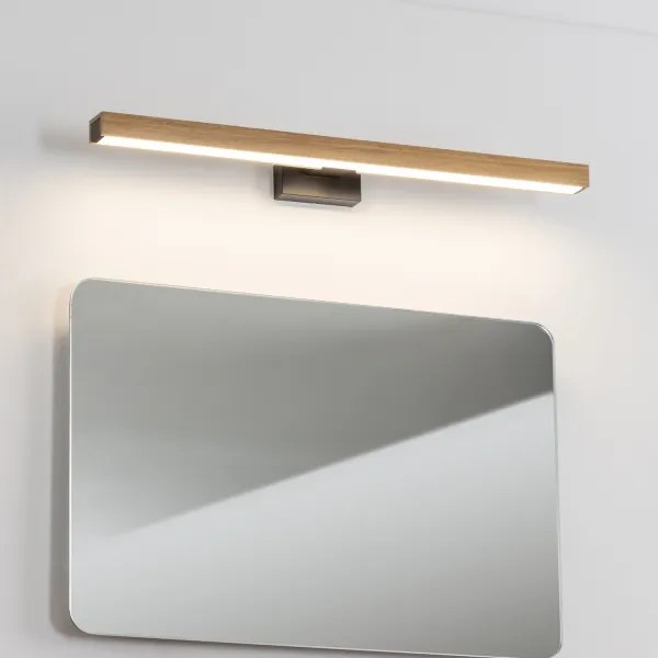 Brilagi-LED Fürdőszobai tükörmegvilágítás WOODY MIRROR LED/12W/230V IP44 tölgy/fekete