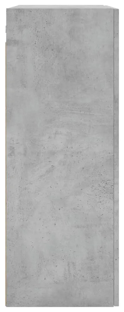 2 db betonszürke faliszekrény 69,5x34x90 cm