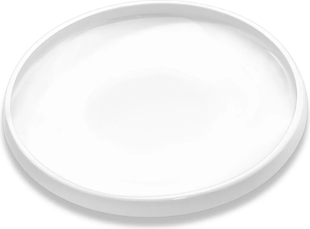 Ebédlő tányér fehér porcelán magas peremmel Wilmax 25,5 cm