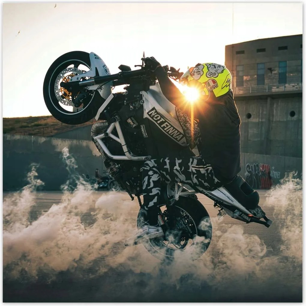 Poszterek 140x140 Gumiégetés Drift Motor