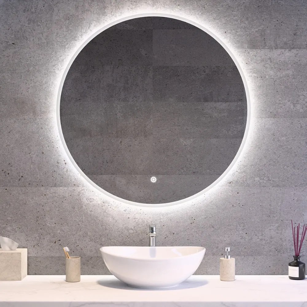 Kerek Led tükör Ø80cm Welland Alpha | Fényerő + színhőfok állítás