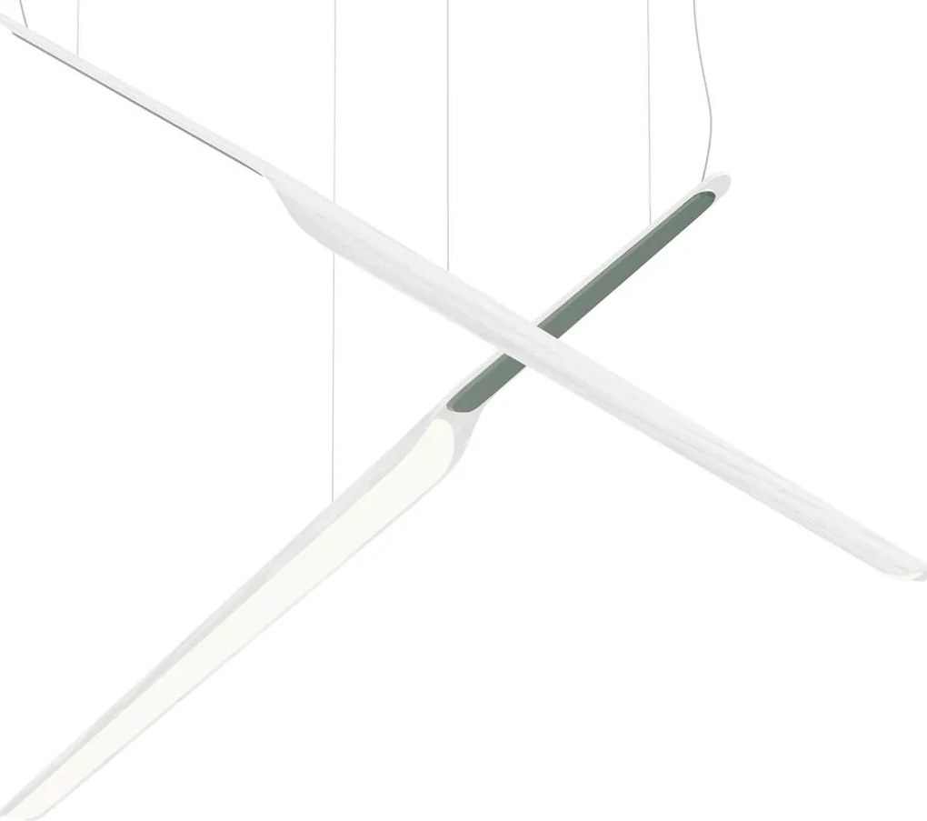 Függeszték Swan Wing 1130 mm, szabályozható, többféle változatban - TUNTO Modell: természetes dió, Borító: préselt rétegelt lemez, zöld színű