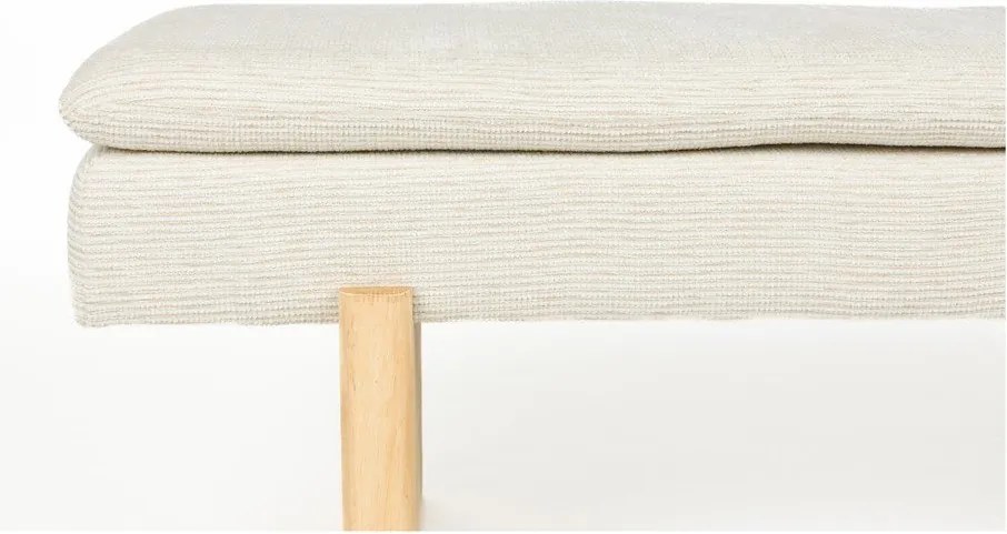 Krémszínű párnázott pad Jappo – White Label