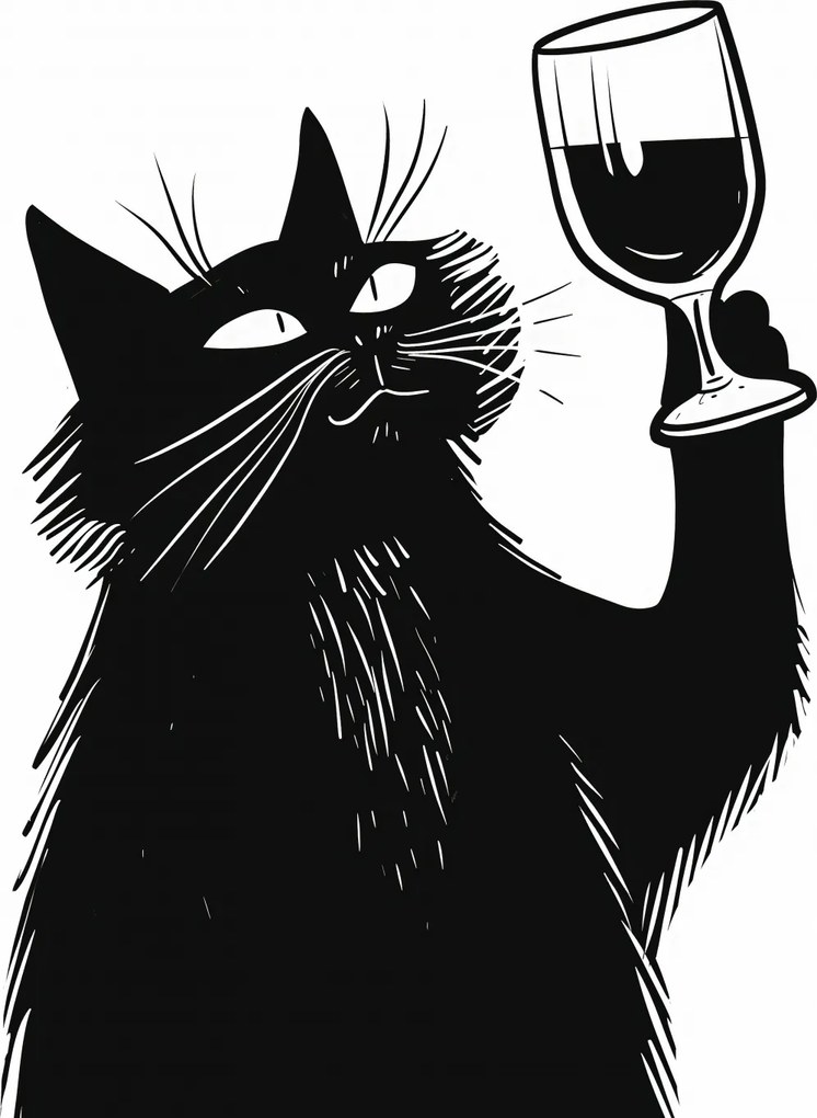 Poszter 39,5x55cm Macskavirtuóz