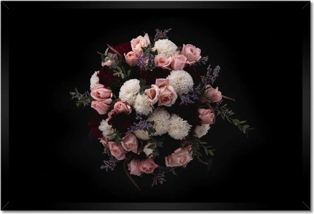 Poszterek keretben 60x40 Igényes virágcsokor