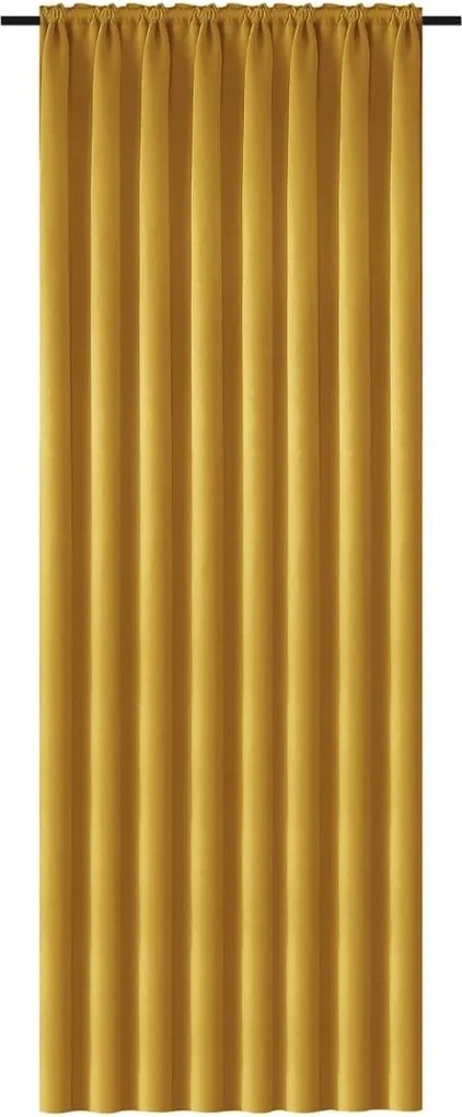 Sárga OXFORD függöny 140x250 cm Felfüggesztés: Hullámos sínszalag