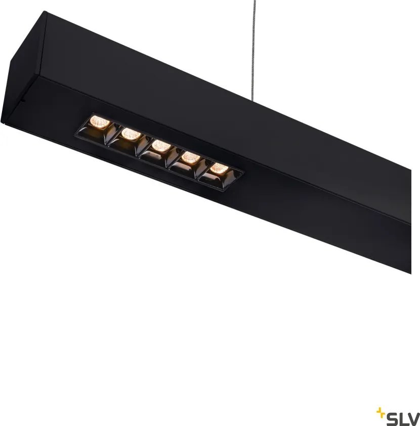 SLV 1000927 Q-LINE Modern Led Függesztett Lámpa Fekete LED IP20