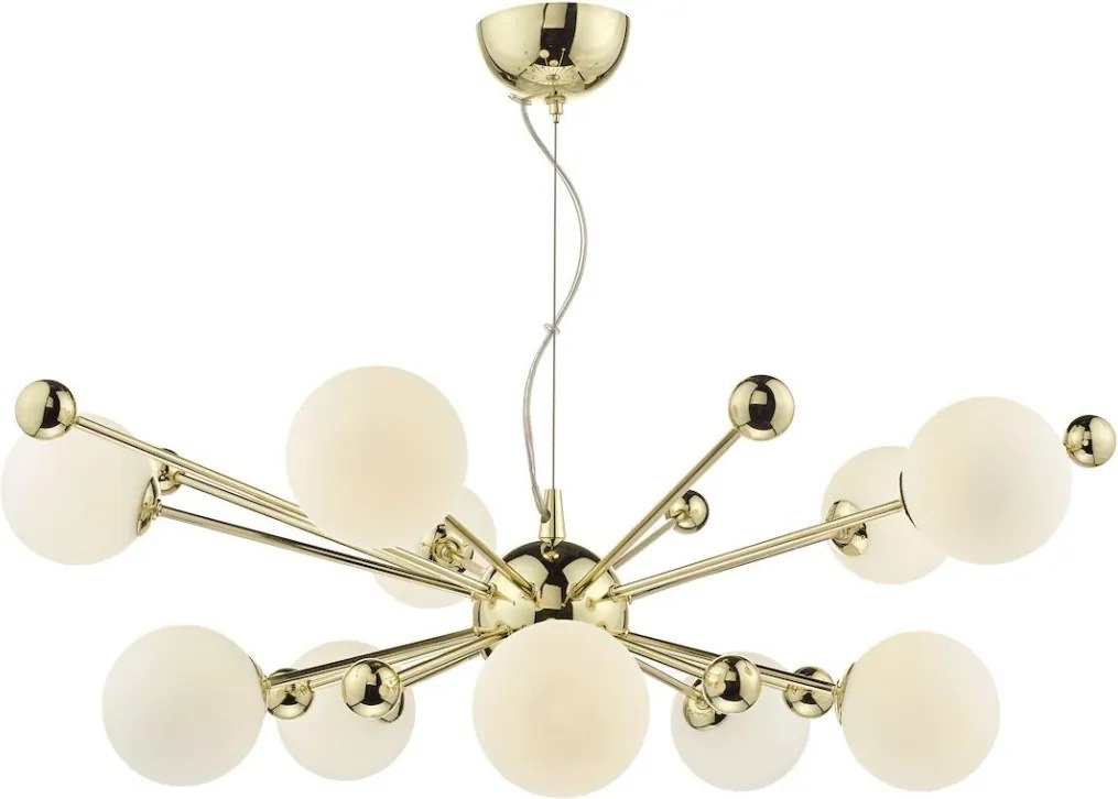 DAR LIGHTING URS2335 URSA Glamour Csillár Opál, Arany G9 IP20