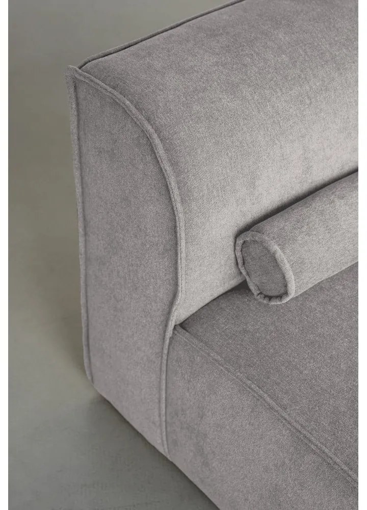 Világosszürke sarokkanapé (jobb oldali) Flex Felix – Miuform