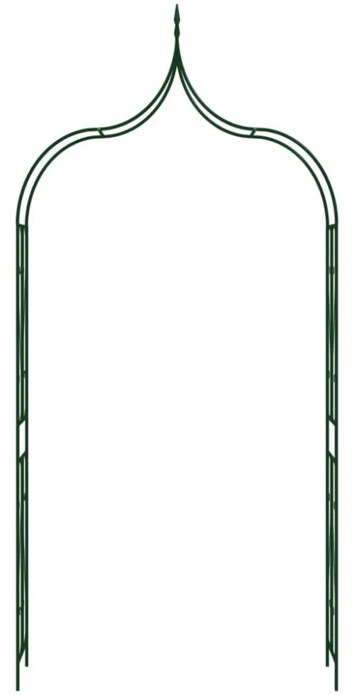 sötétzöld vas kerti boltív 142 x 37 x 275 cm