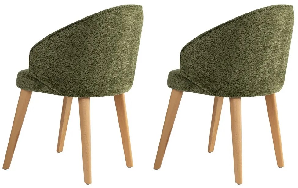 Bentley Green and Light Oak étkezőszék szett, 2 db