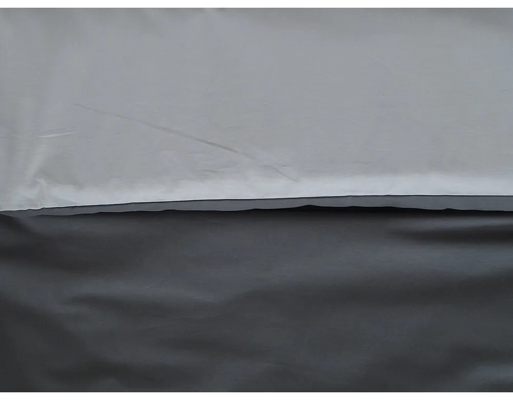 B.E.S. Petrovice Pamut ágynemű Double face antracit/szürke