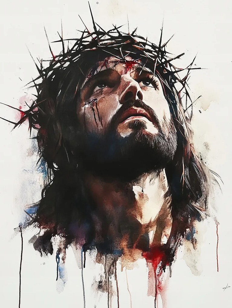 Vászonkép Canvas Jézus Krisztus Töviskorona Vallás 60x80