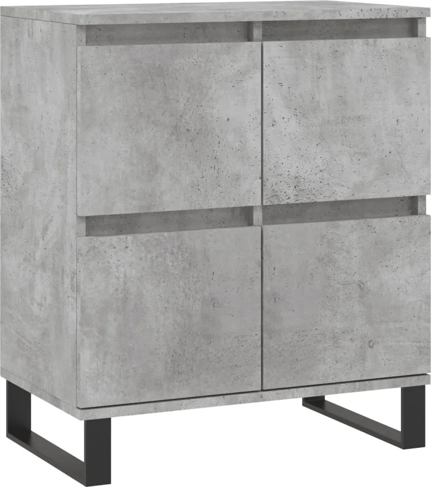 vidaXL betonszürke szerelt fa tálalószekrény 60 x 35 x 70 cm