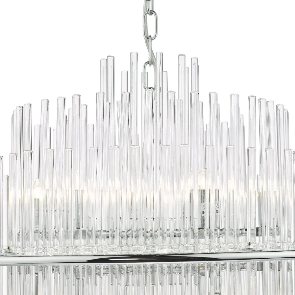 Dar Lighting glamour modern függeszték lukas csiszolt króm darluk1750