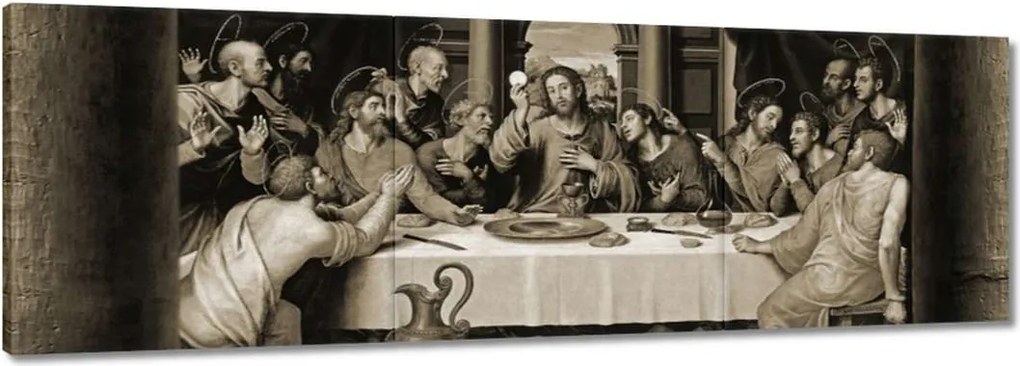 Vászonkép 60x20 Utolsó vacsora Jézus