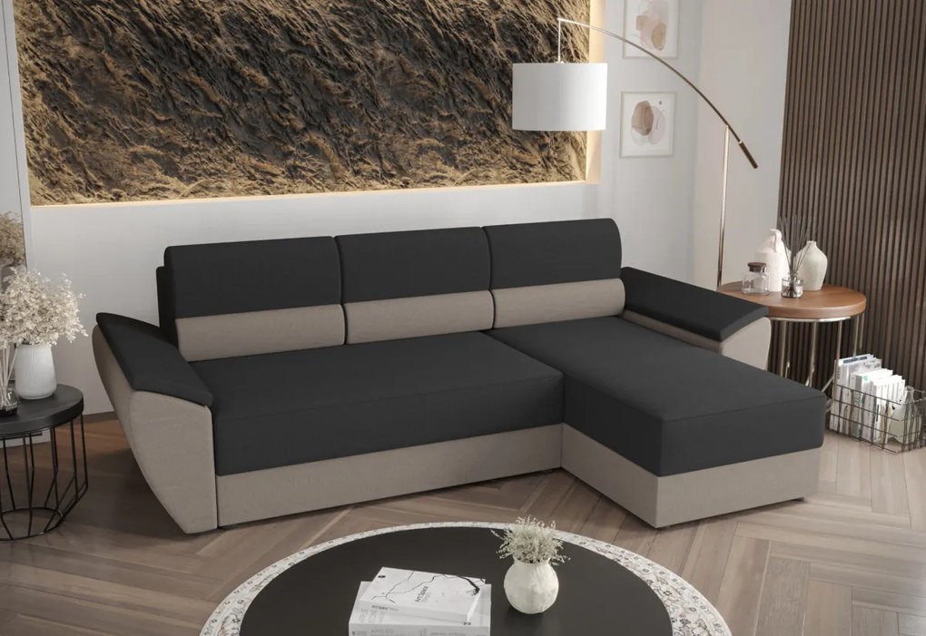 MIA ágyazható sarok ülőgarnitúra, 251x88x140, rainbow 27/rainbow 18