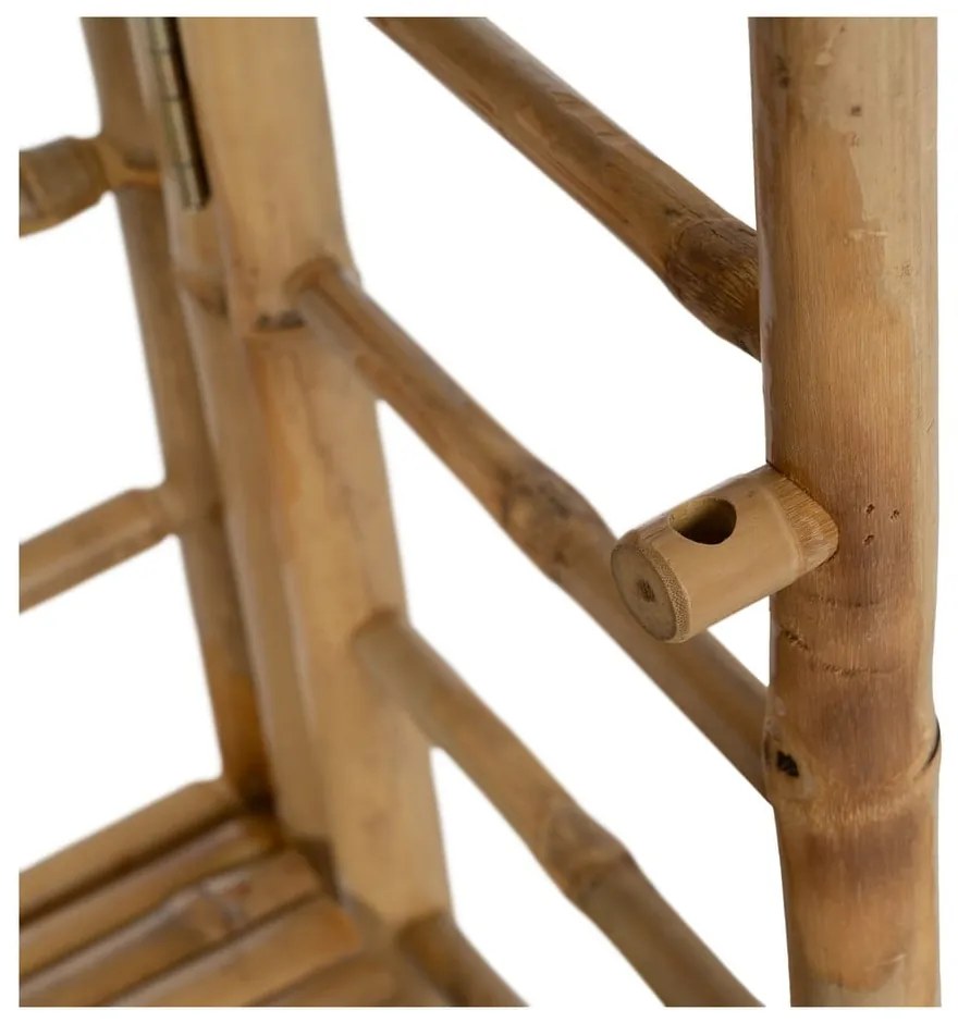 Natúr színű bambusz polcos állvány 61x104x34 cm Manali – Ixia