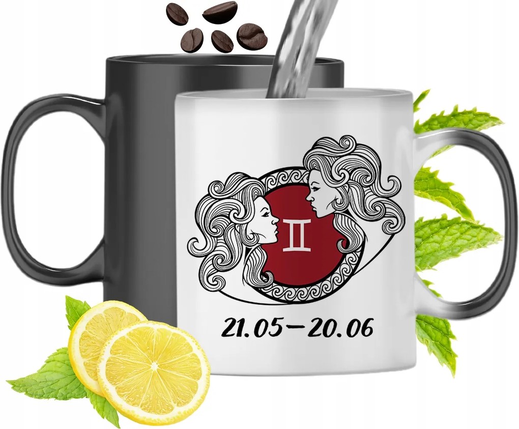 Mágikus Bögre Csillagjegyek Színváltó Nyomtatott Fényképpel