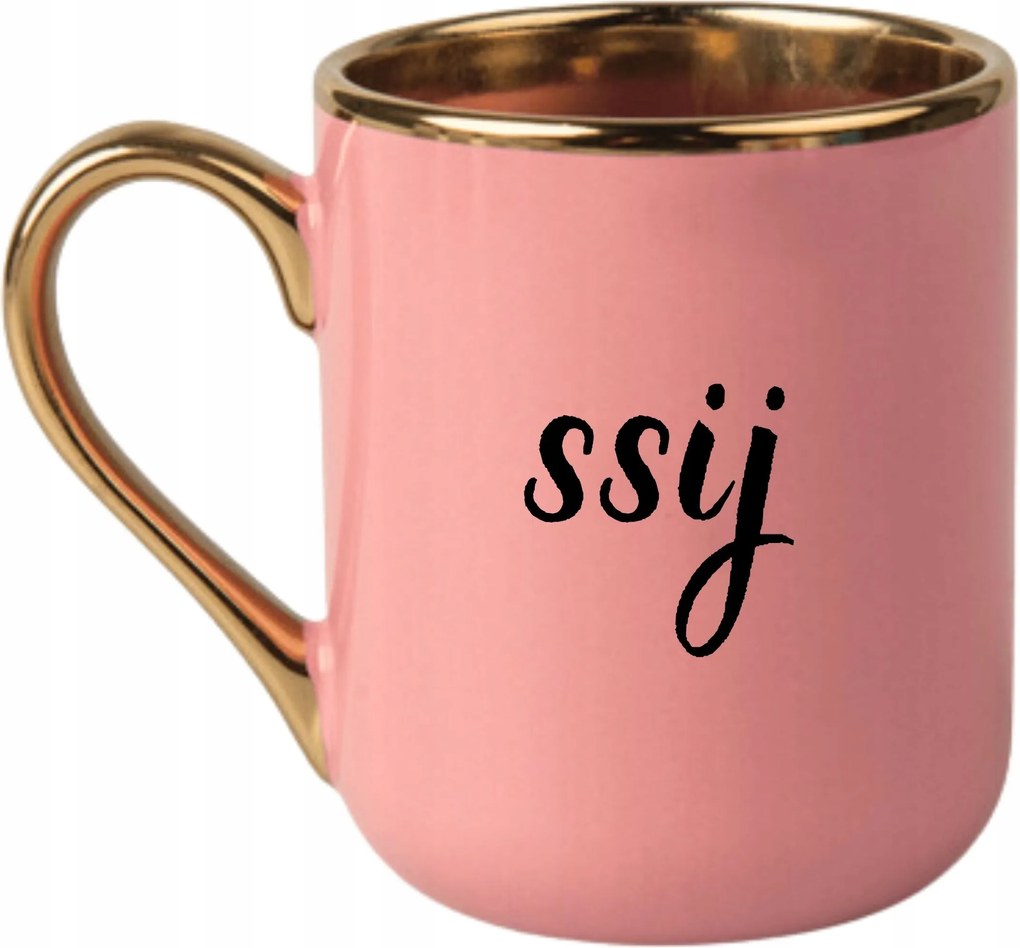 Bögre Elegáns Rózsaszín Arany Rant Vicces Ajándék