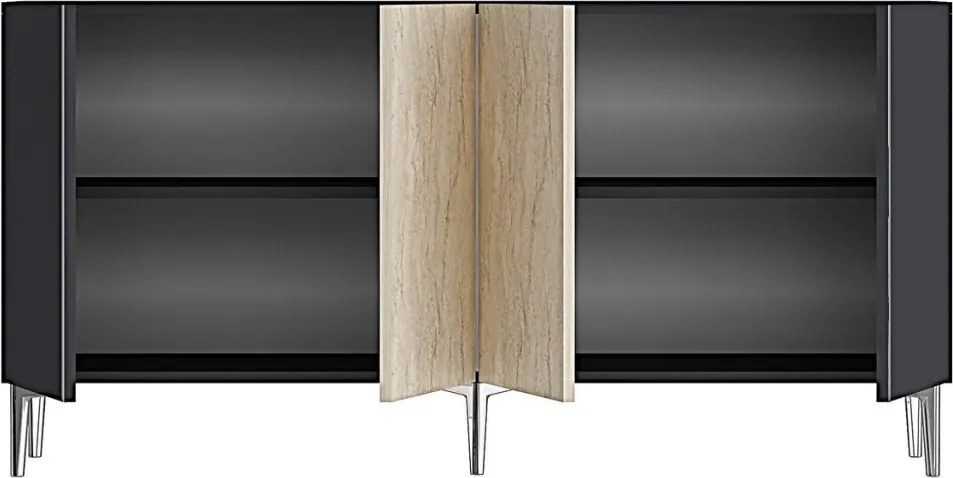 Poli 150 - Anthracite, Travertine, Silver