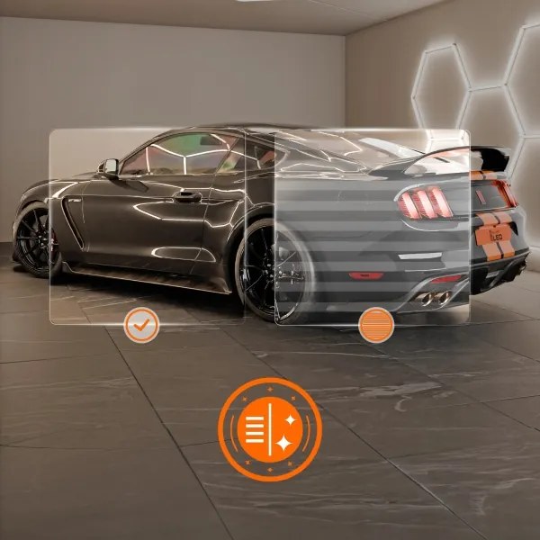 LED mennyezeti lámpa LED/570W/85-265V 6500K 522x298 cm CRI 90 IP54 fehér