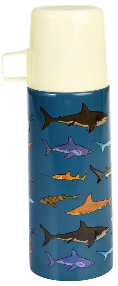 Kék gyerek termosz 350 ml Sharks – Rex London